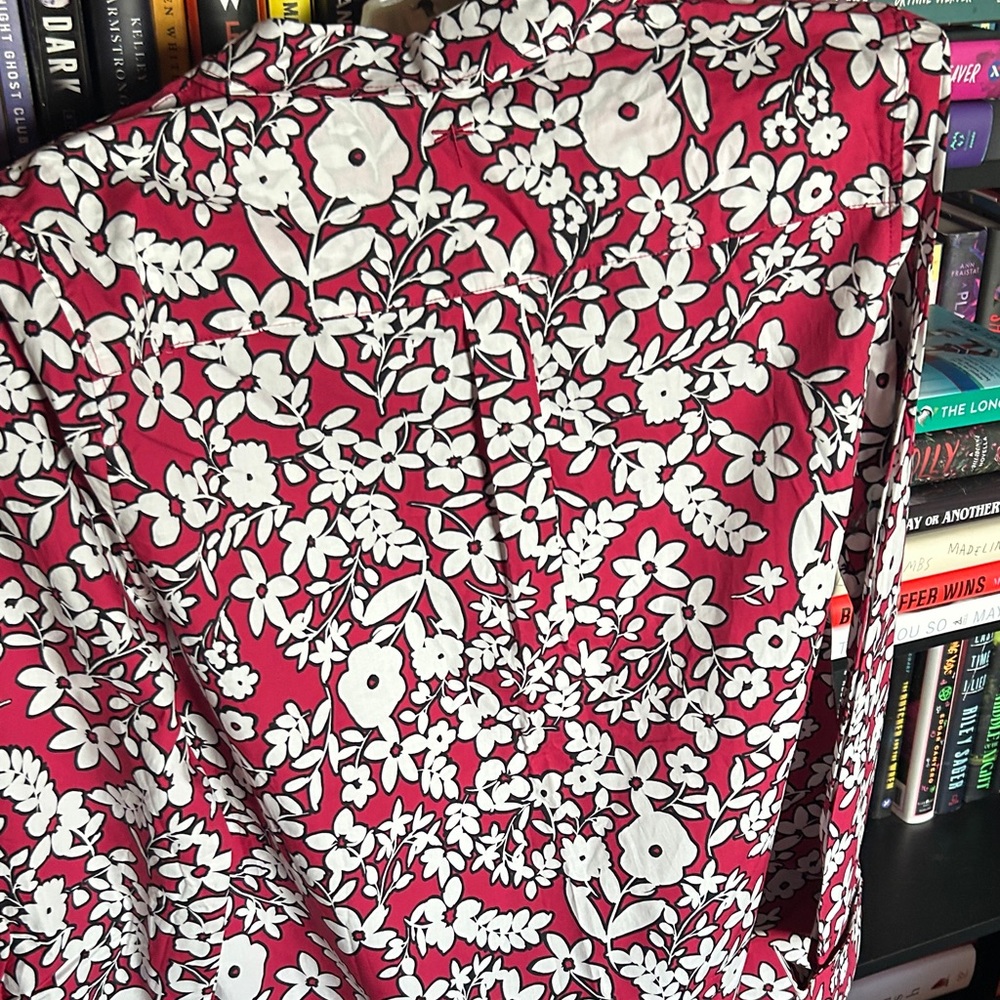 Tyler Boe Red and White Floral Blouse - Picture 5 of 13